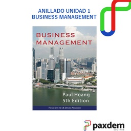 [P2956] Unidad Uno: Business IB Paul Hoang 5th Edition