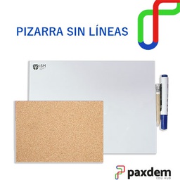 [P2359] Pizarra sin líneas, con corcho, marcador y punzón  (Nursery 2)